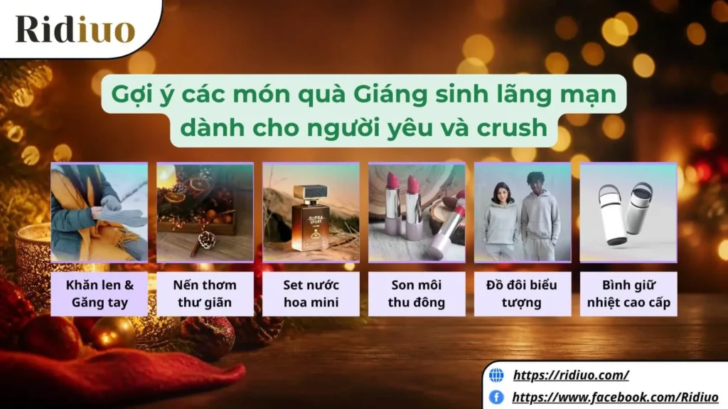 Gợi ý các món quà Giáng sinh lãng mạn dành cho người yêu và crush