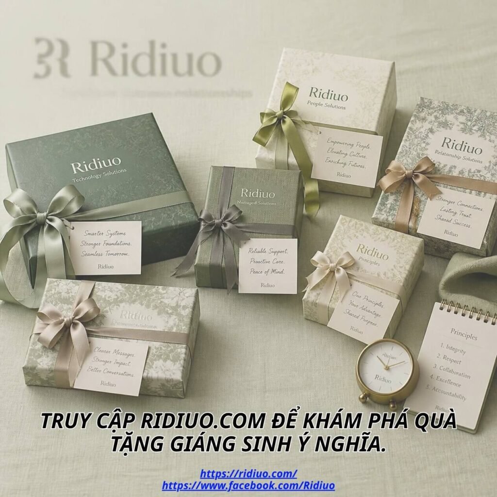 Truy cập Ridiuo.com để khám phá quà tặng Giáng sinh ý nghĩa