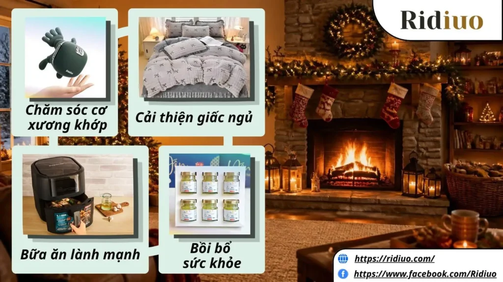 Các món quà Giáng sinh chăm sóc sức khỏe cho cha mẹ và gia đình